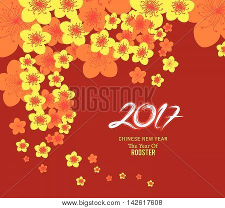 chinese new year 2017 template background design