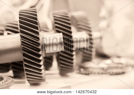 Close Up Cog Wheels Gears