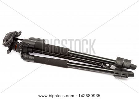 Photo tripod isolated on the white background