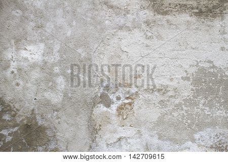 Old grungy texture background, grey concrete wall fragment