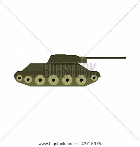 Tank icon in flat style on a white background