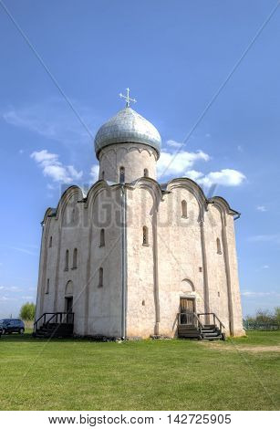 Church of Transfiguration Our Saviour on Nereditsa Hill. Veliky Novgorod, Russia