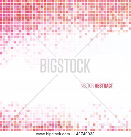 Abstract light red and white geometric background