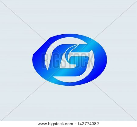 Letter G logo icon design template elements. Vector round sign