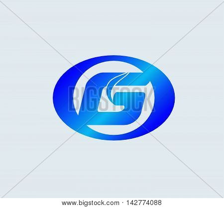 Letter G logo icon design template elements. Vector round sign