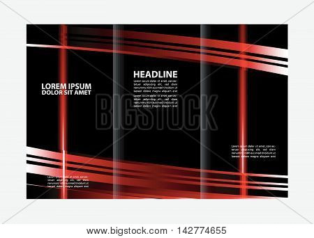 Custom tri-fold brochure template Works great for either the inside or outside of the brochure.