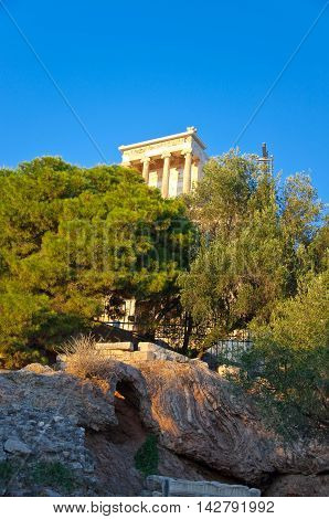 The Temple Of Athena Nike In Athens.