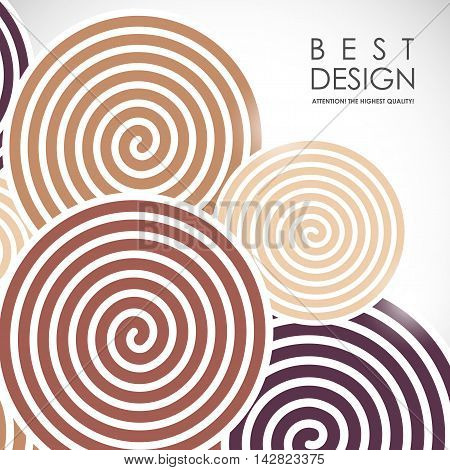 It is an abstract colourful bacrground with spiral elements