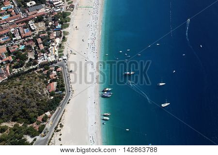 Paragliding on Belcekiz Beach in Oludeniz, Fethiye