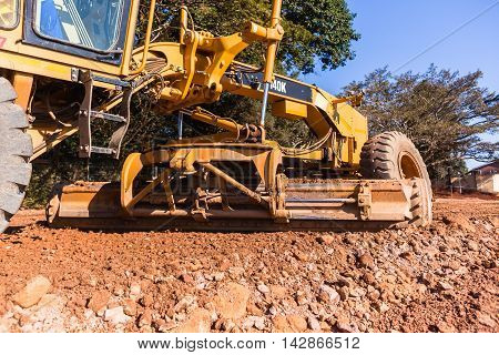 Grader Road Construction