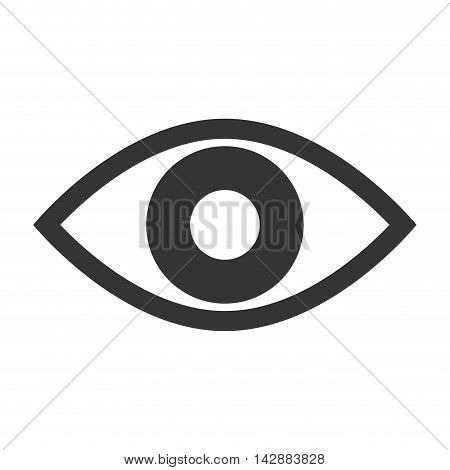 eye look vision human see view watch vector  isolated and flat illustration