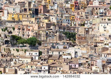 Detail of the world heritage town Ragusa Ibla in Sicily, Italy