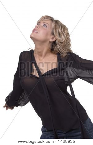 Modell In schwarz