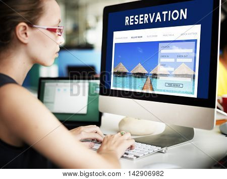 Holiday Reservation Website Interface Concept