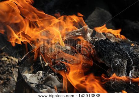For some people the fire represents destruction , but for others it represents beauty, because if we look closely fire is a living creature that adapts different ways , where people can interpret what they feel.