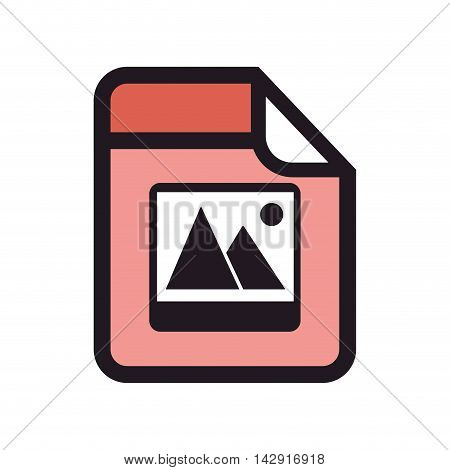 format type file document jpg pdf image red label  picture vector illustration isolated