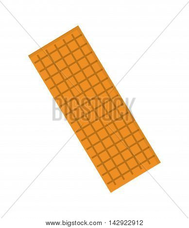 flat design biscuit cracket icon vector illustration