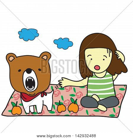 I love to go to picnic with my dog