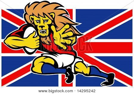 Britské impérium ragbyový hráč vlajka