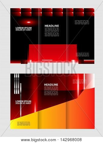 Custom tri-fold brochure template Works great for either the inside or outside of the brochure.