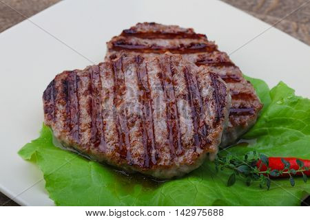 Grilled Burget Cutlet