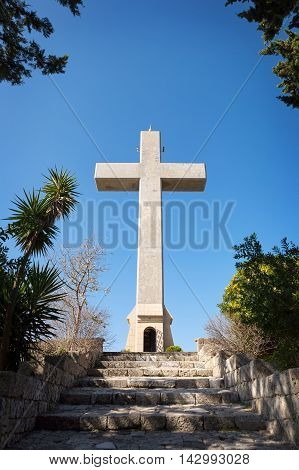 Cross On Mount Filerimos, Greece, Rhodes