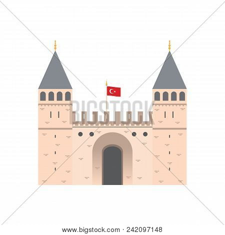 Topkapi Palace, Istanbul Turkey Concept Vector Illustration