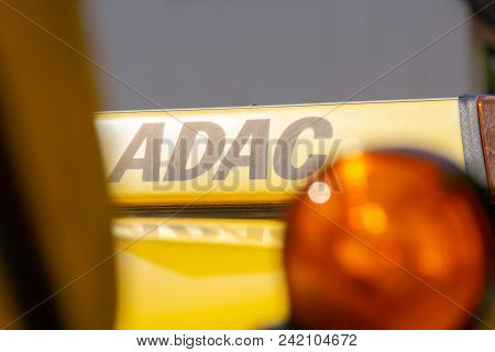 Hannover / Germany - May 21, 2018: Service Car From Adac, German Automobile Club Stands On A Street.