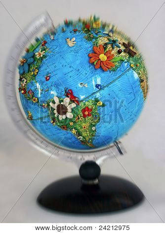 Blomstret Globe