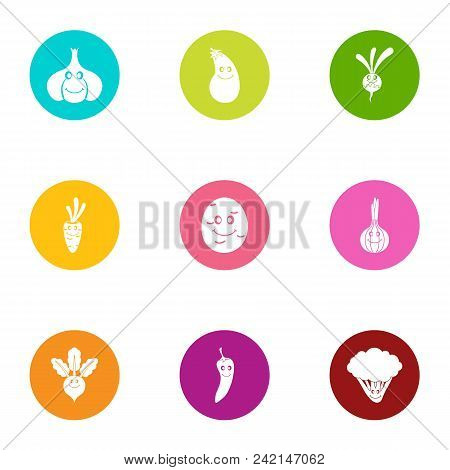 Pickle Icons Set. Flat Set Of 9 Pickle Vector Icons For Web Isolated On White Background