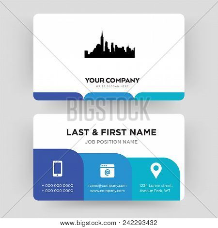 Nyc, Business Card Design Template, Visiting For Your Company, Modern Creative And Clean Identity Ca