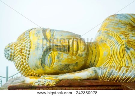 Buddha Statue In The Pra Putta Teepangkorn Temple In The Koh Samui Island In Thailand
