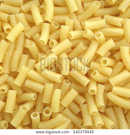 Even Layer Of Raw Light Yellow Color Pasta Texture