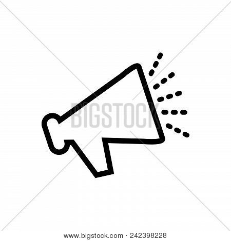 Speaker Vector Icon On White Background. Speaker Modern Icon For Graphic And Web Design. Speaker Ico