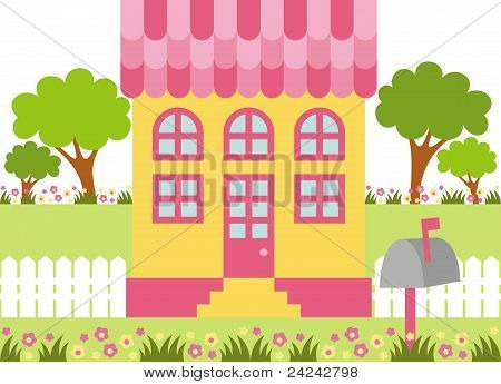 pink dollhouse