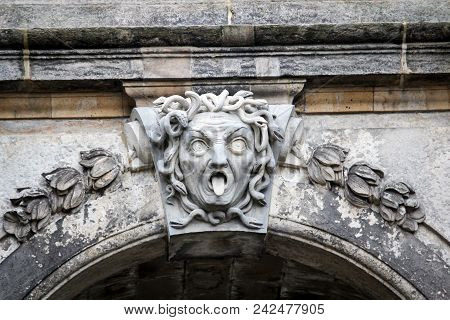 Stone Panel With A Head Of Medusa