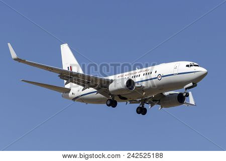 Melbourne, Australia - November 8, 2014: Royal Australian Air Force (raaf) Boeing 737-7df Vip Aircra