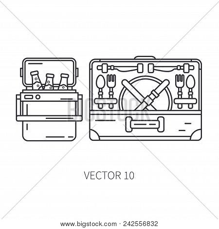 Retro Camp Furniture Vector Photo Free Trial Bigstock