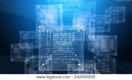 Digital Program Square In Computer Space