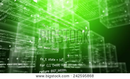 Digital Program Cubes In Green Space