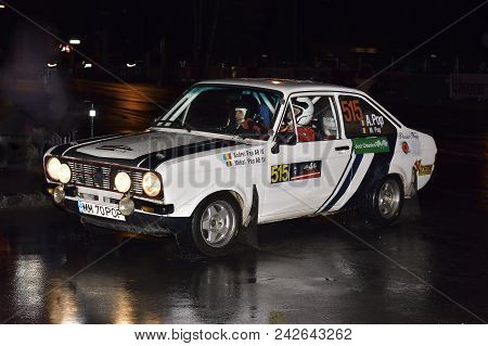 Brasov, Romania - March 26-28 : Unknown Pilots Competing In Tess Rally Brasov 2015 On March 26 - 28,