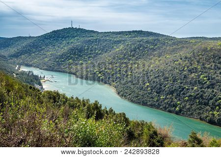 The Lim Bay And Valley Near Rovinj And Vrsar On The Western Coast Of Istria, South Of Porec, Croatia