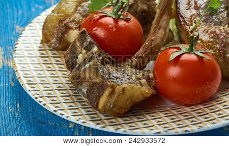 Multani Chaamp - Lamb Chops Mixed In With A Range Of Flavours, Placed On Skewers And Grilled On Char