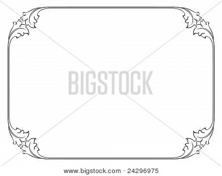 enkel dekorativa dekorativ ram