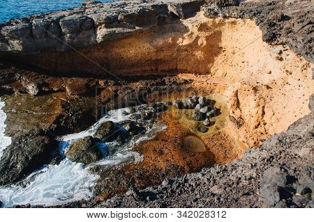 Adeje El Puertito. Tenerife. Spain. The Bay In The South Of Tenerife