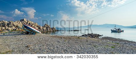 Haraki Beach Charaki  Rhodes Greece Sunset