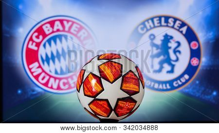 Uefa Champions League 2020, Round Of 16 Ucl Football, Knockout Stage, Playoff, Official Adidas Socce