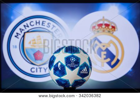 Uefa Champions League 2020, Round Of 16 Ucl Football, Knockout Stage, Playoff, Official Adidas Socce