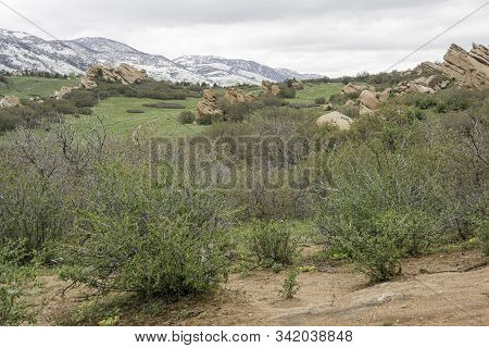 Beautiful Colorado Landscape In South Valley Park.