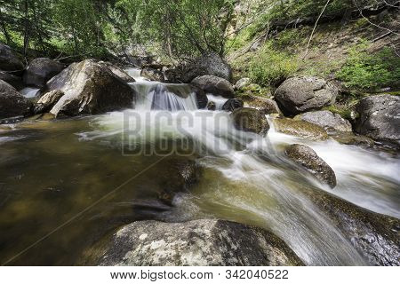 Flow Creek In The Sawatch Range Of The Colorado Rockies.